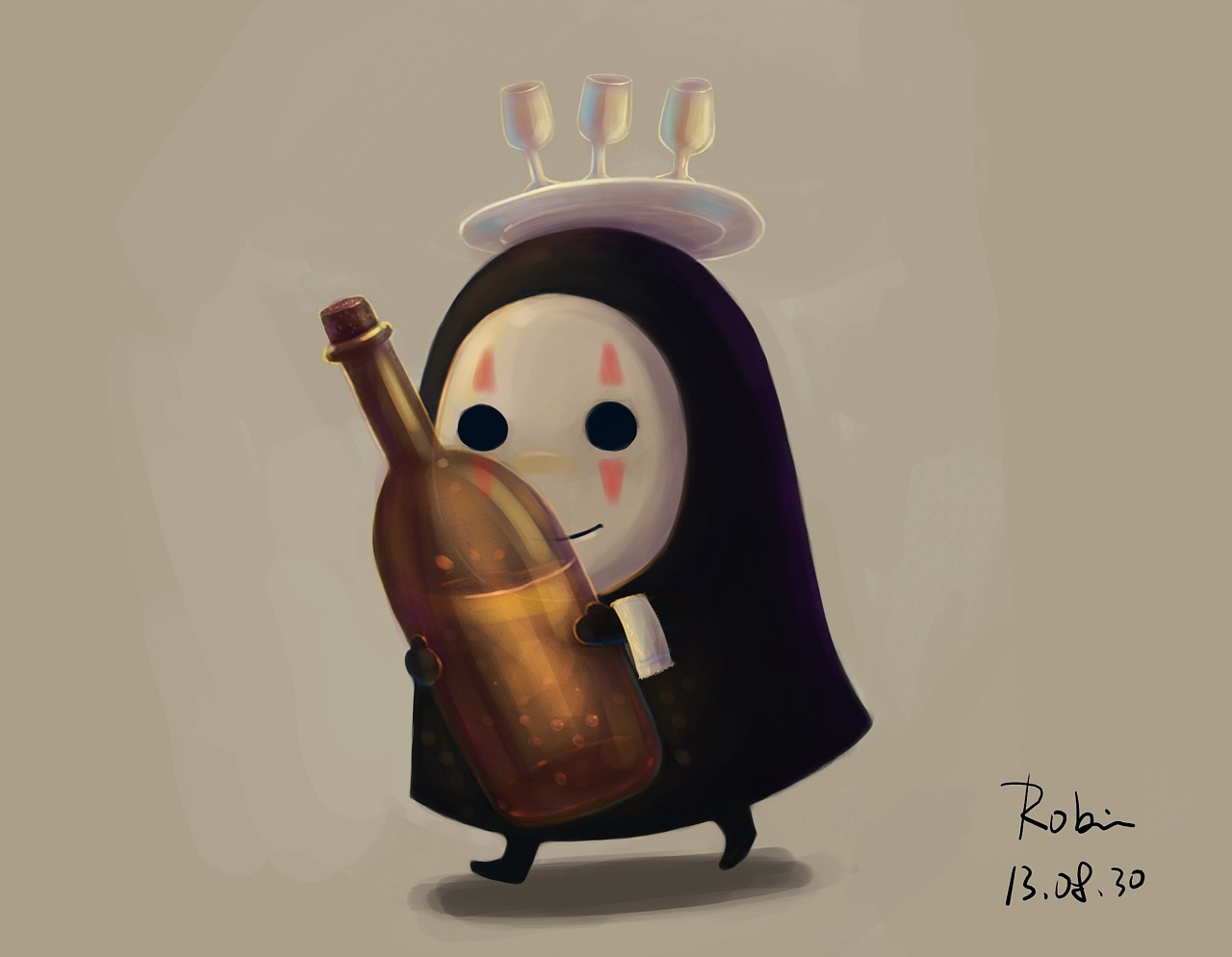 无脸人之夏日2|插画|商业插画|十一指 - 原创作品 - 站酷 (zcool)