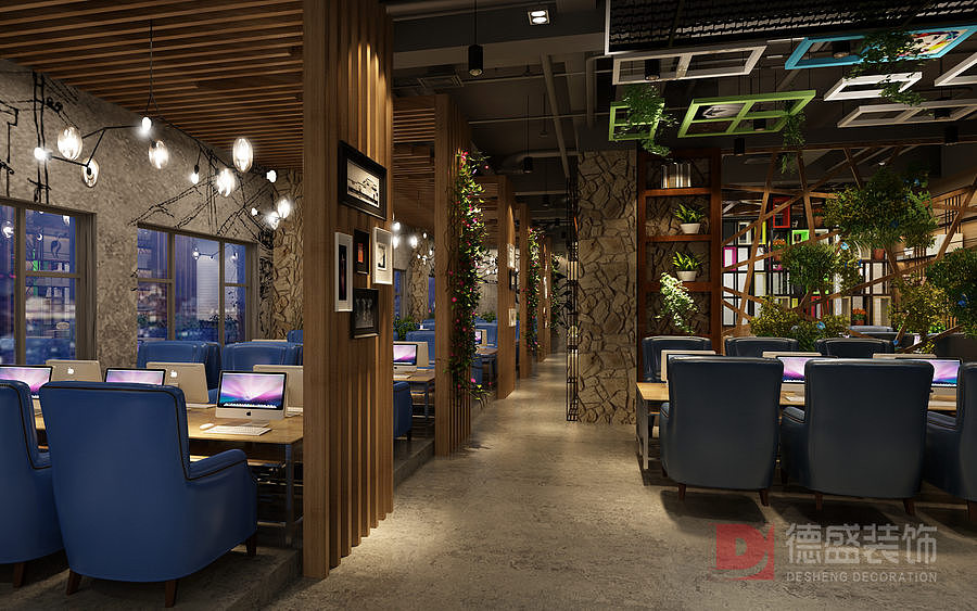 网咖装修设计（图ZOTc5MjUyNzI=） - 家装设计 - 站酷设计师专业商业办公装修原创素材 - 站酷ZCOOL