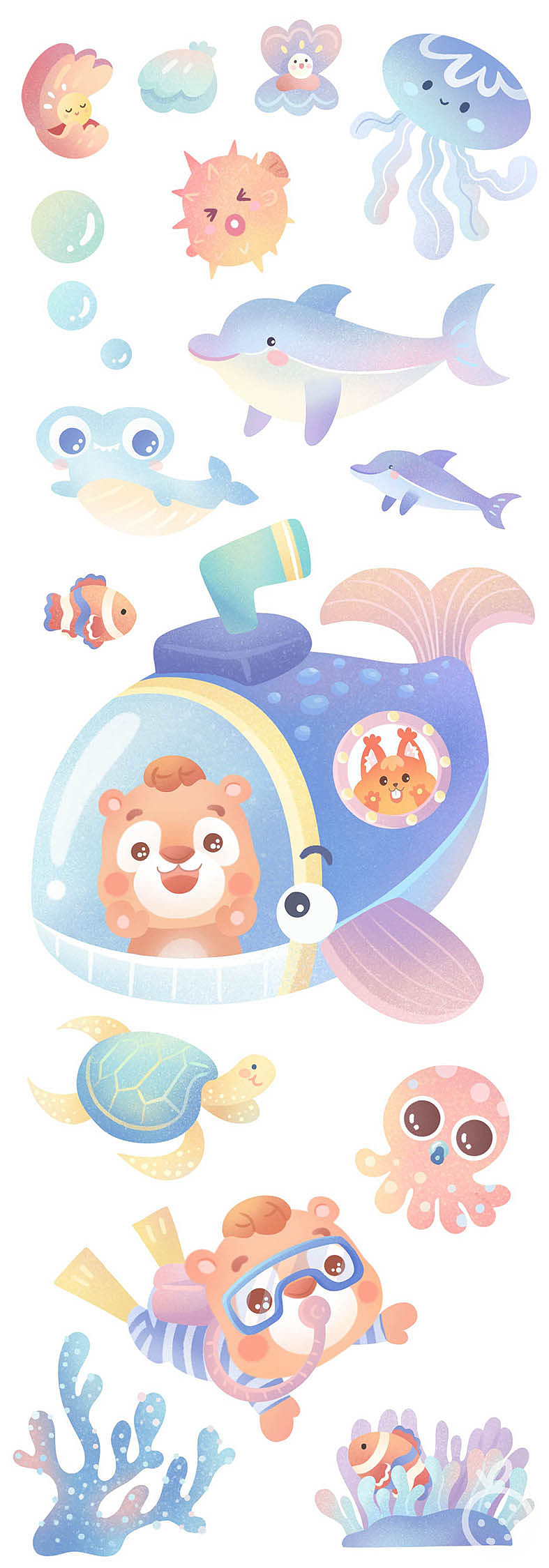 胖戎戎 交通工具胶带稿设计（图ZMjU4NTI1NzI4） - 儿童插画 - 站酷设计师满月mitsuki原创素材 - 站酷ZCOOL