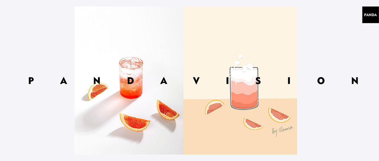 O.C.E茶饮 ✖ 熊猫视觉PANDAVISION ✖ 茶饮拍摄插画