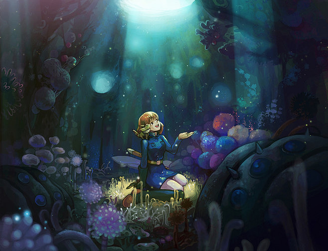 最喜欢的宫崎骏风（图ZMTYyODc0MDU2） - 艺术插画 - 站酷设计师秋蜜儿原创素材 - 站酷ZCOOL