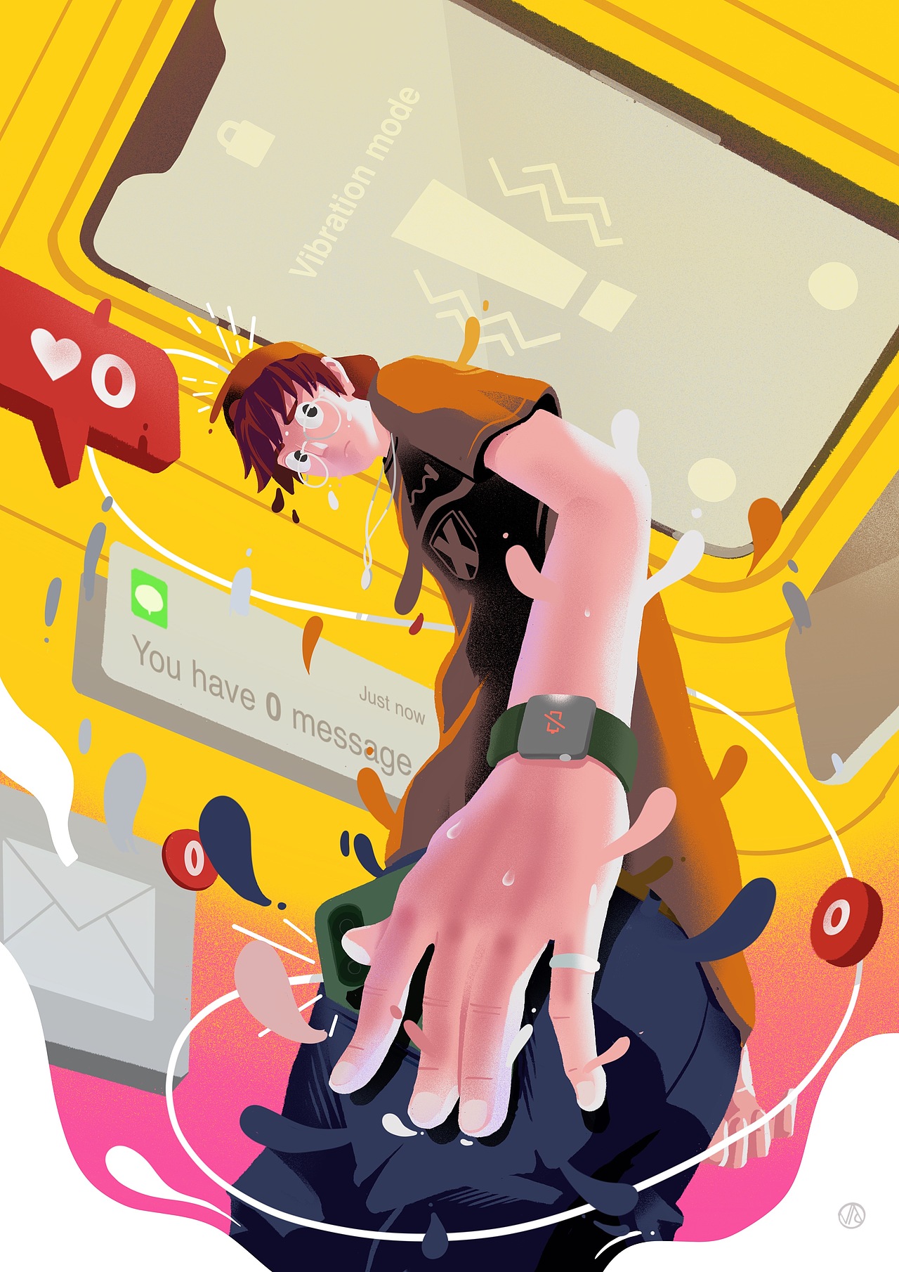 &lt;幻觉震动&gt; br>人生三大幻觉之一——手机响了