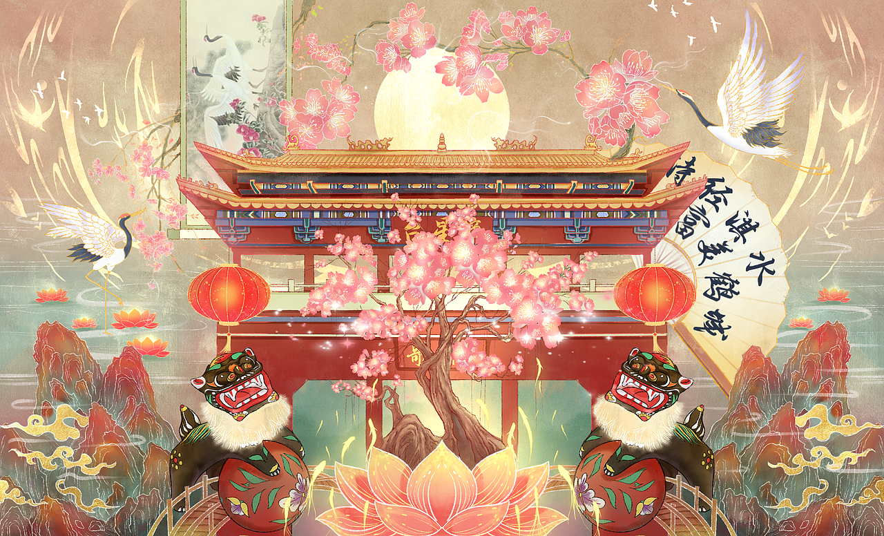 国风非遗插画（图ZMzEwNzc5MzI0） - 商业插画 - 站酷设计师夏日柚子猫原创素材 - 站酷ZCOOL
