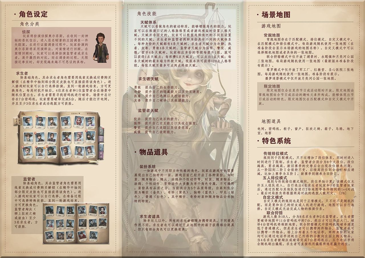 第五人格三折页设计