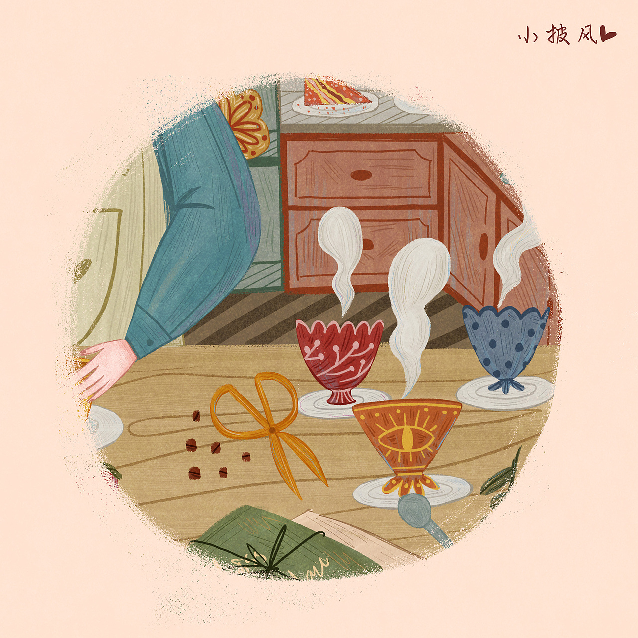 请你喝杯咖啡～给你做一个大杯的☕️（图ZMjAwMDI5ODA0） - 商业插画 - 站酷设计师小披风R原创素材 - 站酷ZCOOL