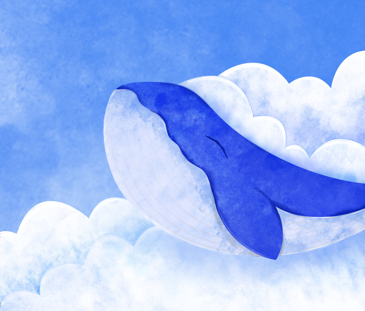 大鲸,你咋上天了呢?