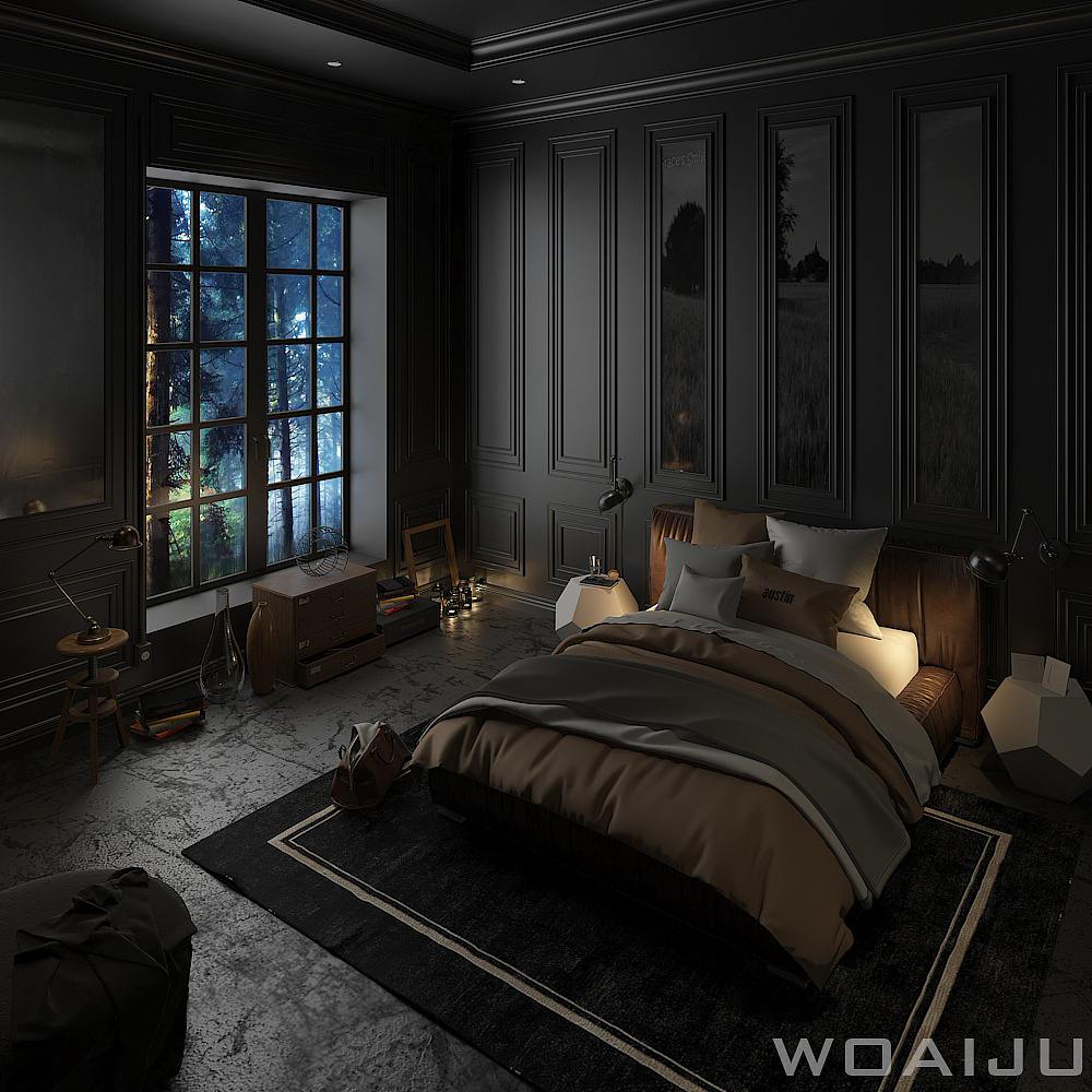 黑暗工业风卧室