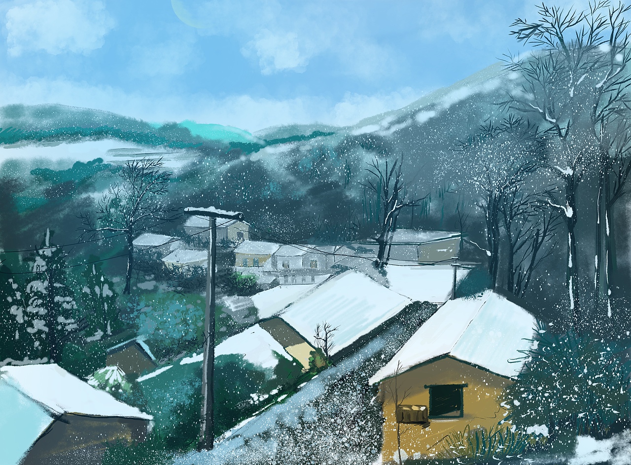 df的村庄|插画|绘本|爱画画的小飞哥_原创作品-站酷zcool