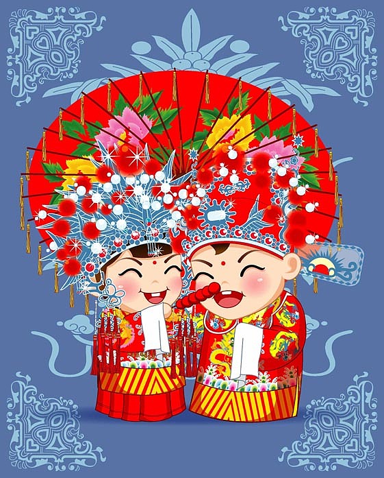 【原创】q版角色设计 金童玉女