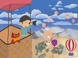 我和你系列插畫-多米