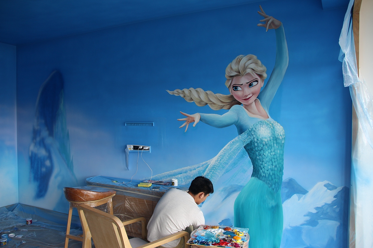 墙绘——冰雪奇缘
