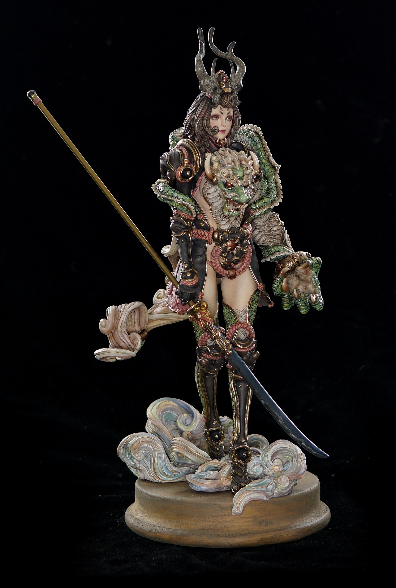 【gk涂装】御龙甲(贰)|手工艺|手办/模玩|gong_zi_chen_原创作品-站酷