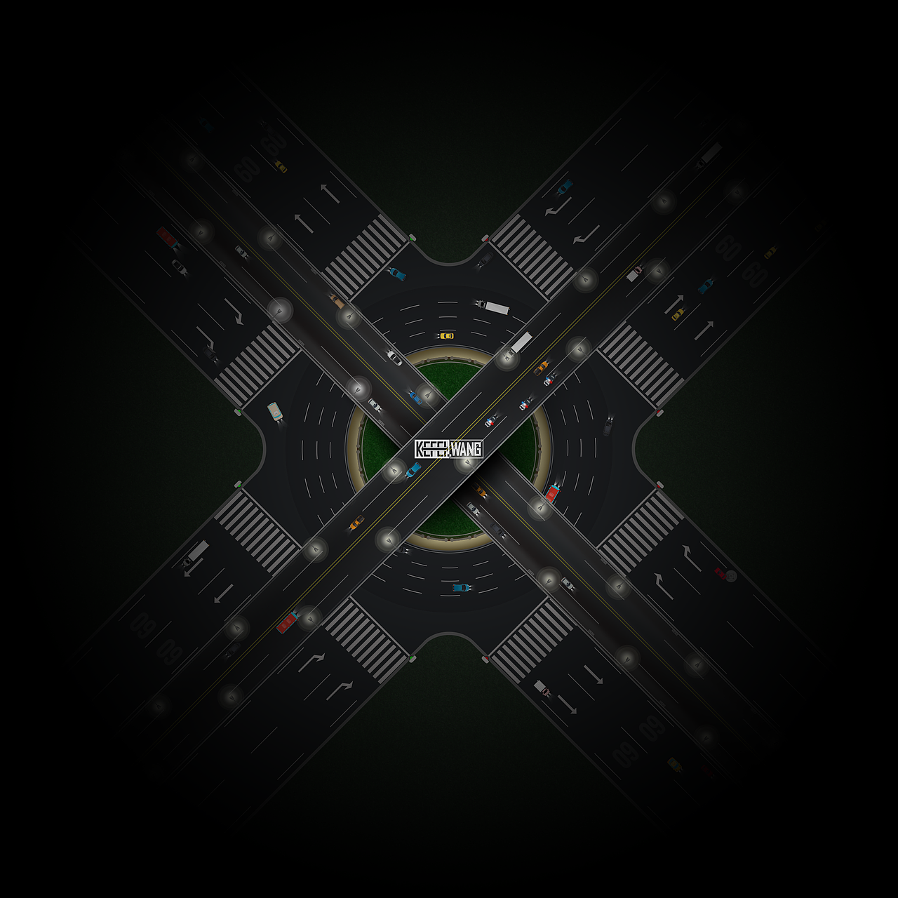 [矢量]城市交通之立交桥