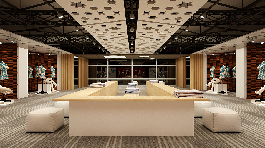 原创作品:服装体验店