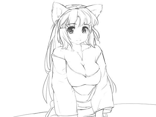 给别人无偿约的线稿