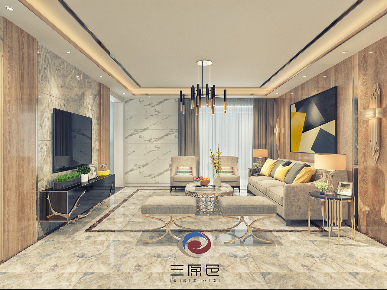 三原色工作室2017年部分表现作品！（图ZMTAzNjc5MTc2） - 家装设计 - 站酷设计师YI念间原创素材 - 站酷ZCOOL