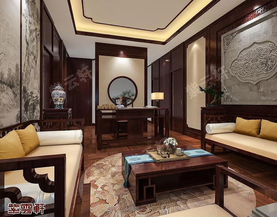 甘肃平凉豪宅中式风格装修效果图（图ZMjUzMTQ5Mzky） - 家装设计 - 站酷设计师紫云轩中式原创素材 - 站酷ZCOOL