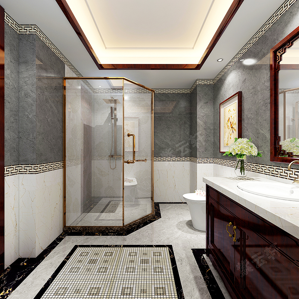 卫生间别墅中式装修