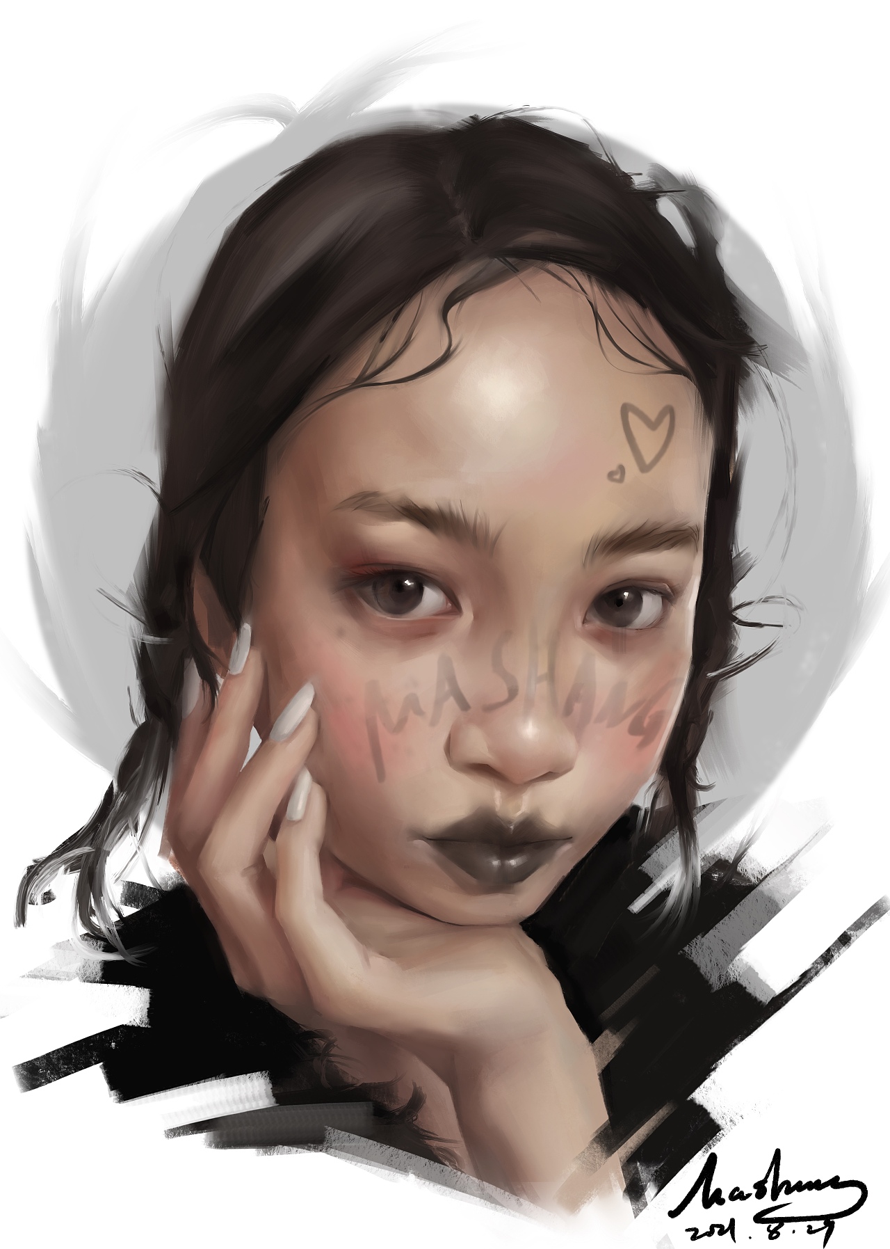加油，为自己热爱的事情（图ZMjY4NTMyNzQw） - 艺术插画 - 站酷设计师马尚ms原创素材 - 站酷ZCOOL