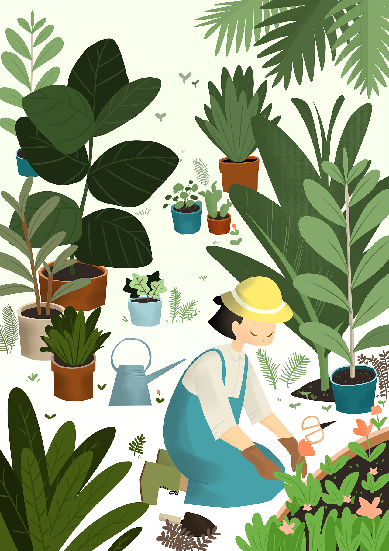 花园|插画|创作习作|upcool - 临摹作品 - 站酷 (zcool)