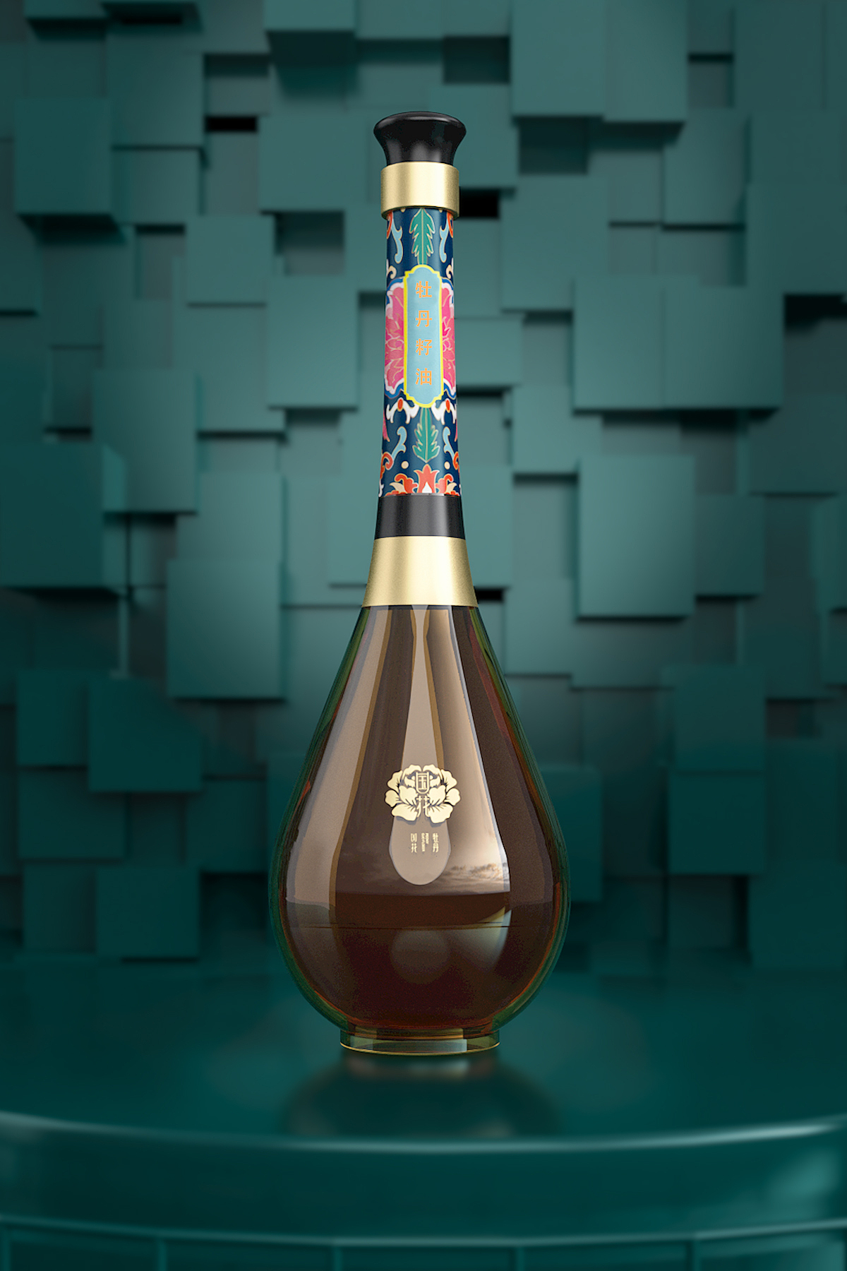 牡丹花蕊茶&牡丹精油包装设计|东德设计（图ZMjA3ODcwMTU2） - 包装 - 站酷设计师东德品牌原创素材 - 站酷ZCOOL