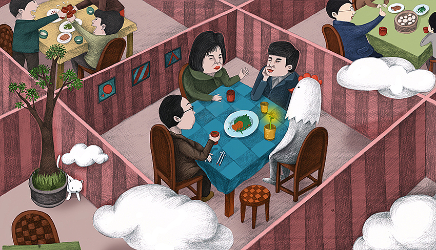 一个人剧场（4）（图ZNzQ3NjcyODA=） - 商业插画 - 站酷设计师苏小泡原创素材 - 站酷ZCOOL