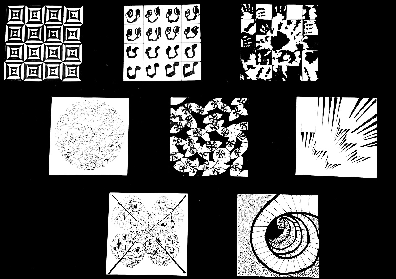 设计学类19-6班 骨骼练习 构成作业