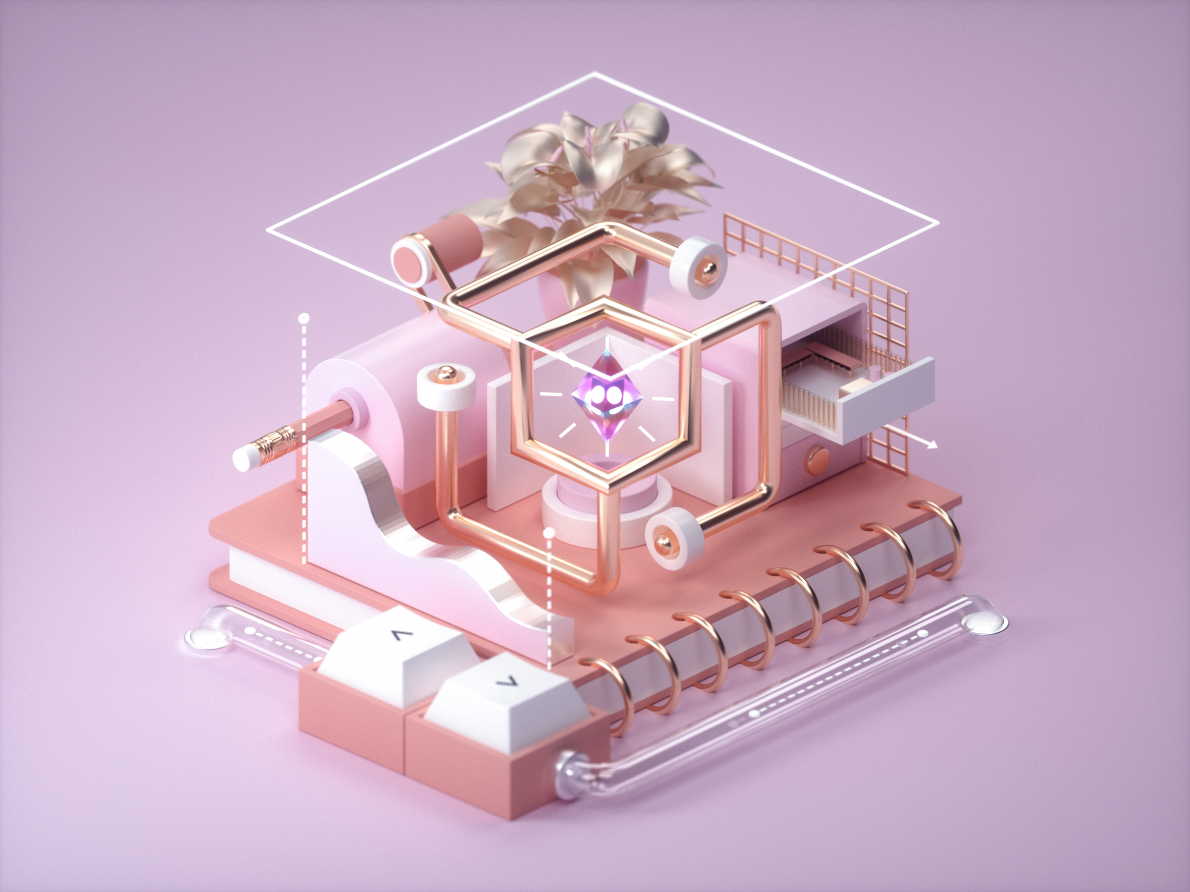 c4d-oc渲染建模练习