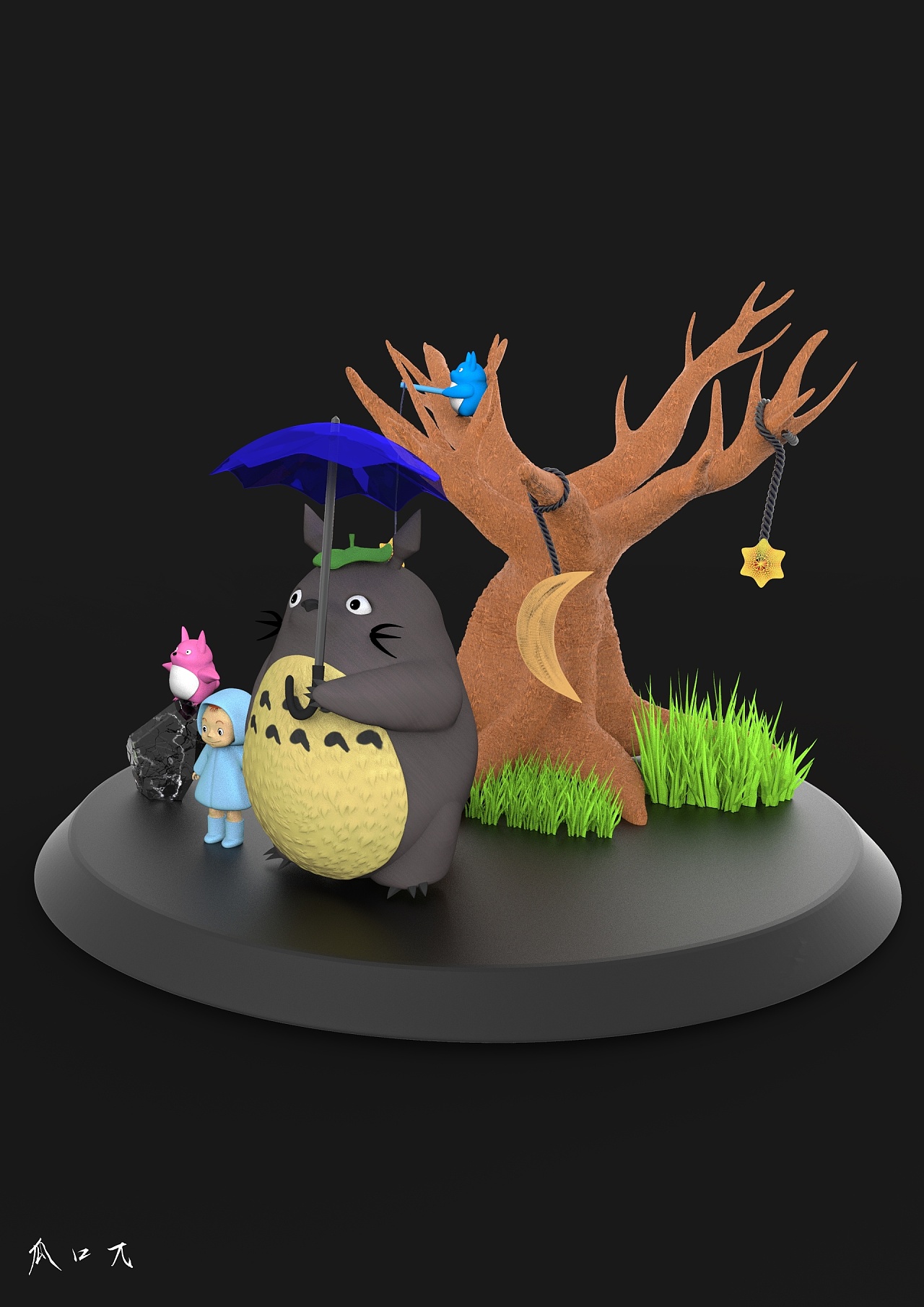 龙猫|手工艺|手办/模玩|瓜口兀 - 原创作品 - 站酷 (zcool)