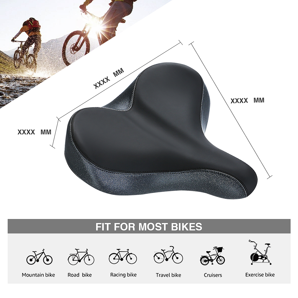 亚马逊自行车座垫/详情页