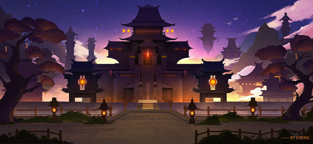 天宫|插画|游戏原画|wawucheng_原创作品-站酷zcool