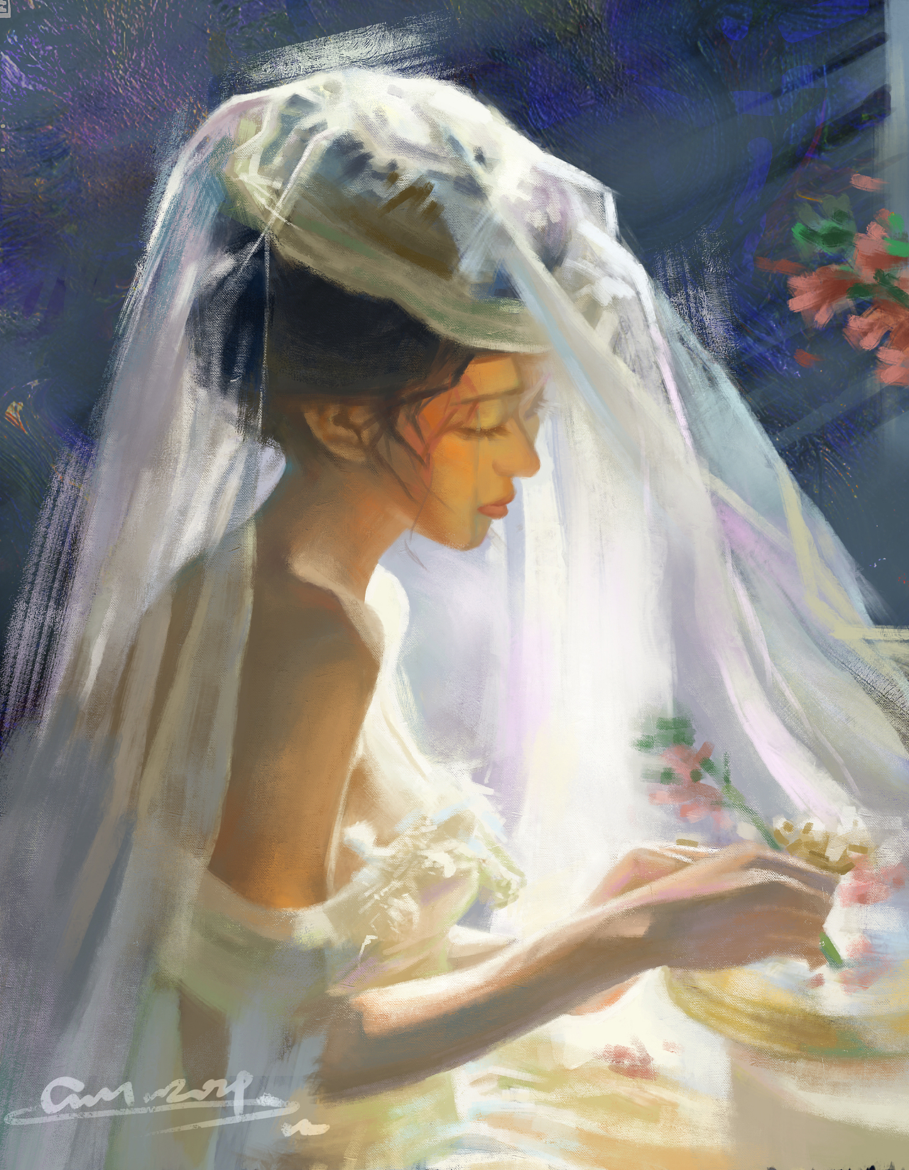 厚涂头像练习系列（图ZMjk5NjcxOTky） - 创作习作 - 站酷设计师咸鱼趣多多原创素材 - 站酷ZCOOL