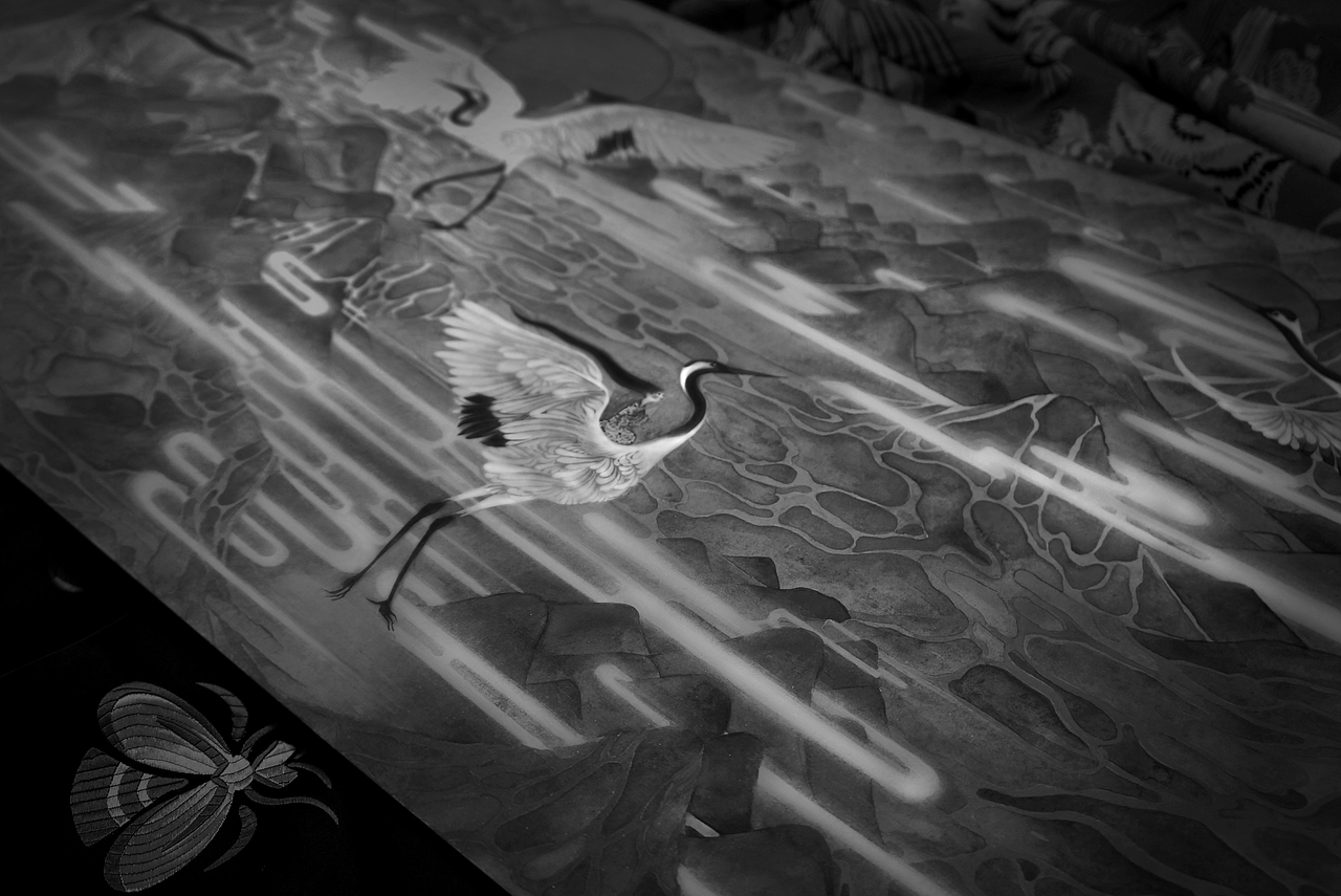 《鹤仙歌.金散瘴》白中南颜彩-人川集（图ZMTAxODA0ODcy） - 艺术插画 - 站酷设计师白中南原创素材 - 站酷ZCOOL