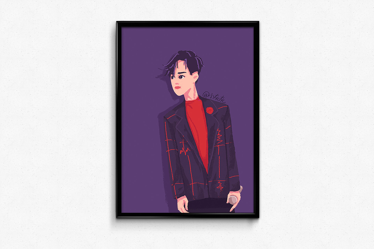 易烊千玺（图ZMTM1MjQ4MTY4） - 艺术插画 - 站酷设计师八两UI原创素材 - 站酷ZCOOL