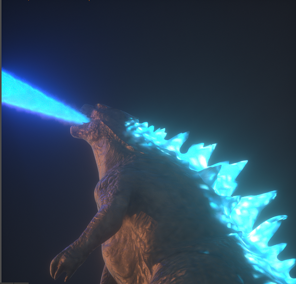 c4d 哥斯拉godzilla工程文件(含源文件下载)