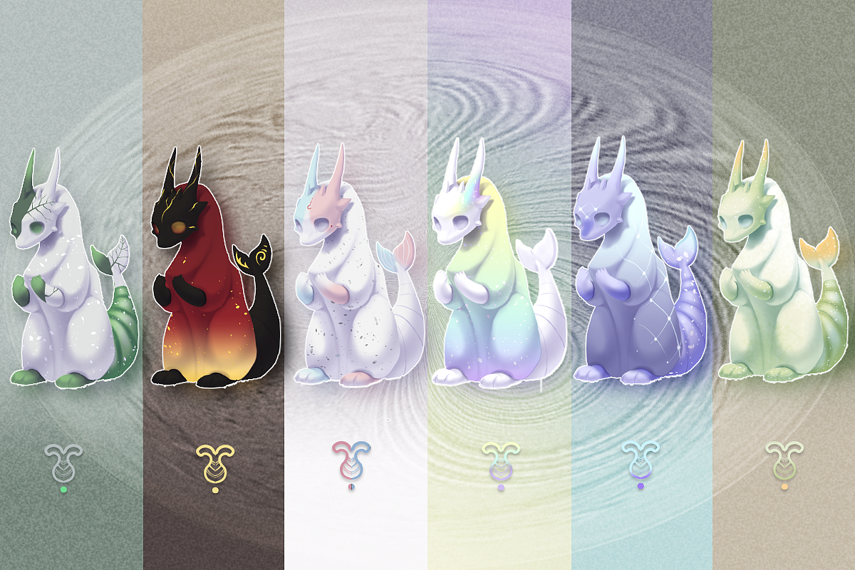 ”何‘幻想生物盲盒 色彩主題（圖ZMzE1ODI1NDM2） - IP形象 - 站酷設計師Ssj舍舍迦原創(chuàng)素材 - 站酷ZCOOL