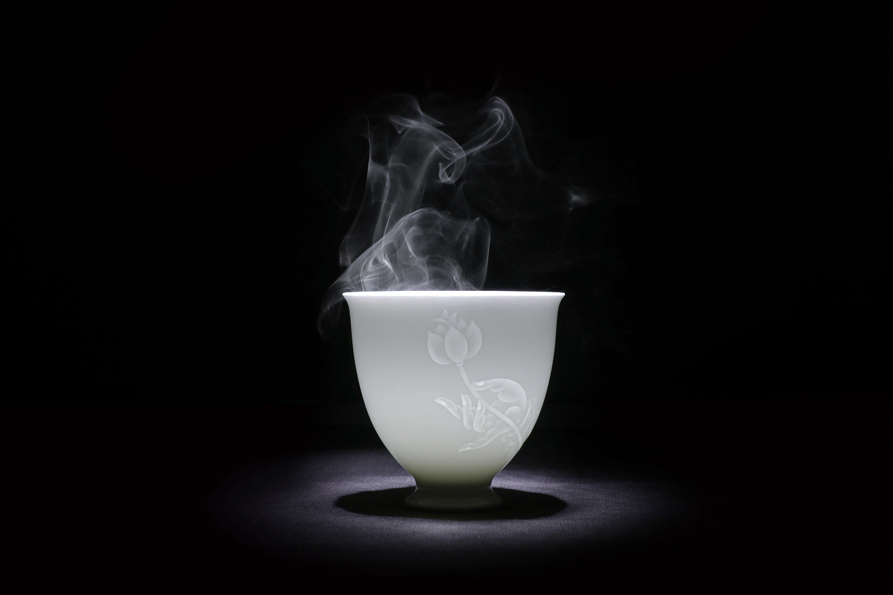 景德镇玉瓷品茗杯试拍