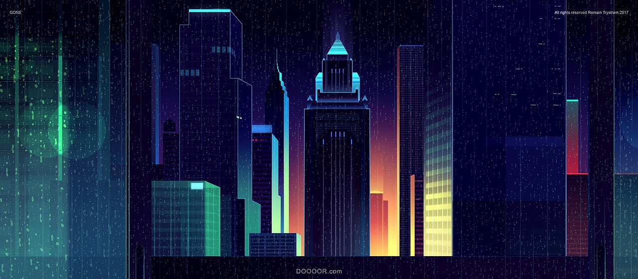 摩洛哥trystram城市夜景霓虹插画（图ZMTEwMTk0ODE2） - 艺术插画 - 站酷设计师kisen_ke原创素材 - 站酷ZCOOL