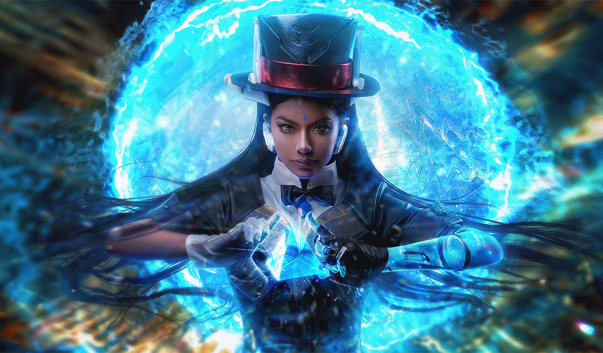 守望先锋秩序之光魔术师cos后期特效制作