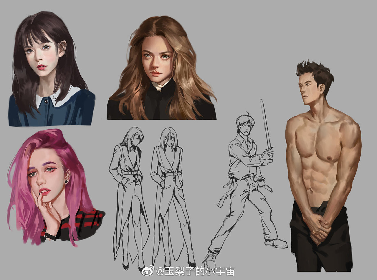 色彩速途练习（图ZMjczNzU5OTA0） - 游戏原画 - 站酷设计师玉梨子Art原创素材 - 站酷ZCOOL