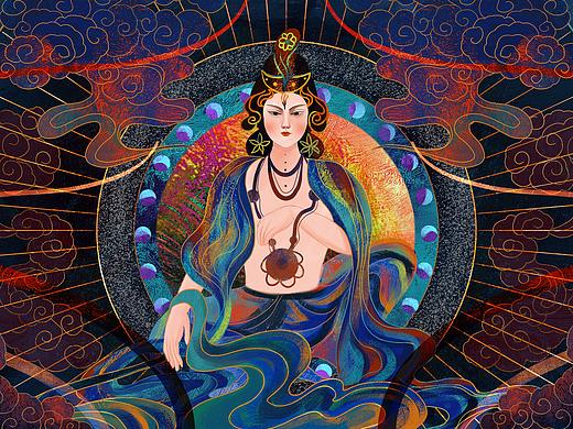 【绘画】敦煌壁画古典花纹图腾-完结