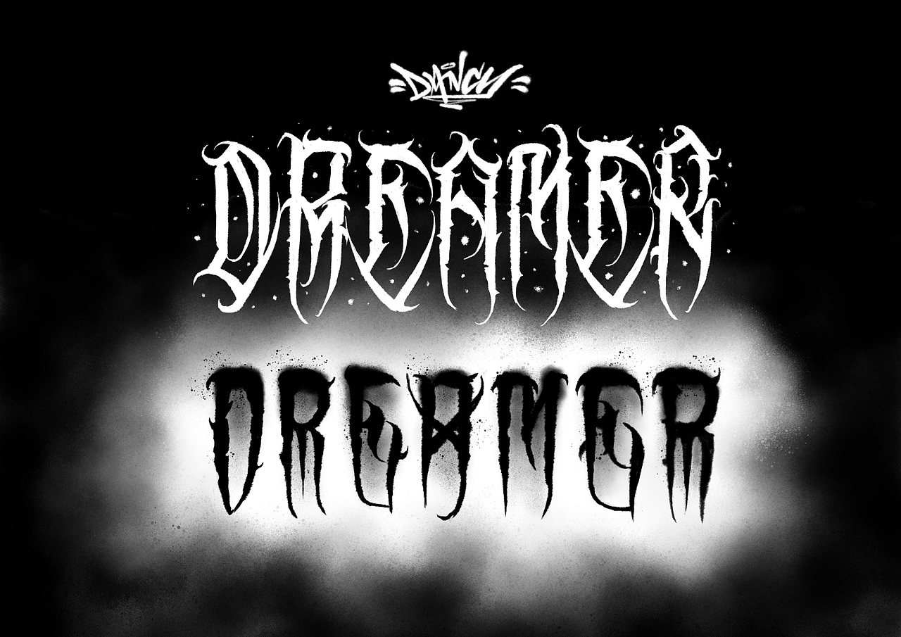 我写的字合集-暗黑硬黑体体为主（图ZMjIxMjUxNTIw） - 书法 - 站酷设计师刘小绵Dancy原创素材 - 站酷ZCOOL