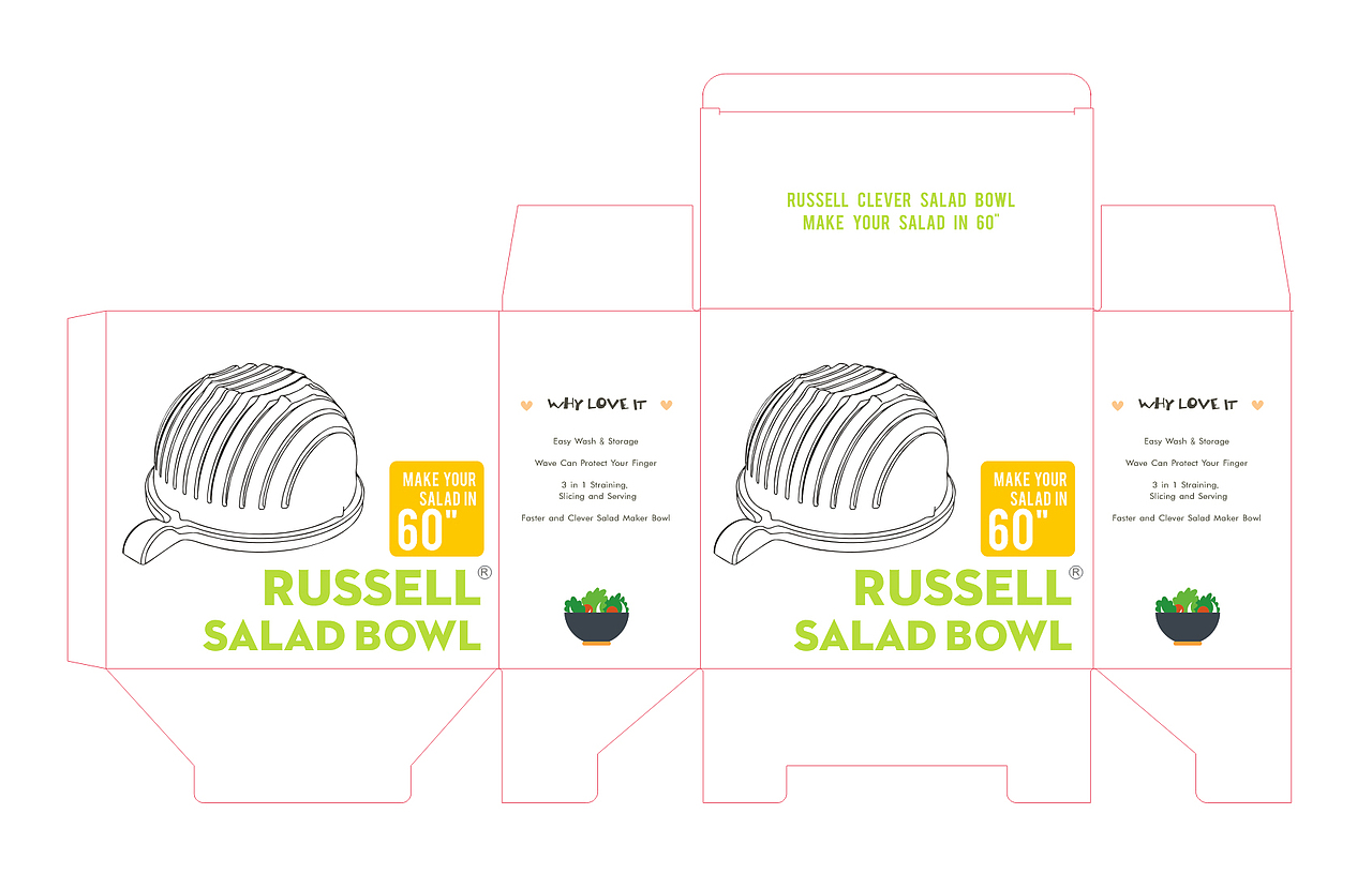 简易清新沙拉盒