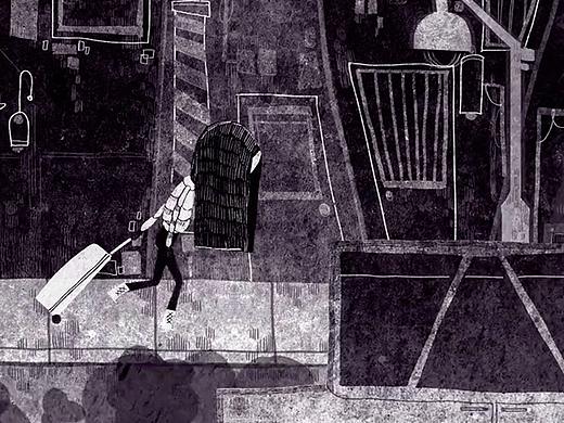 二维独立个人剪纸动画短片-Homesick