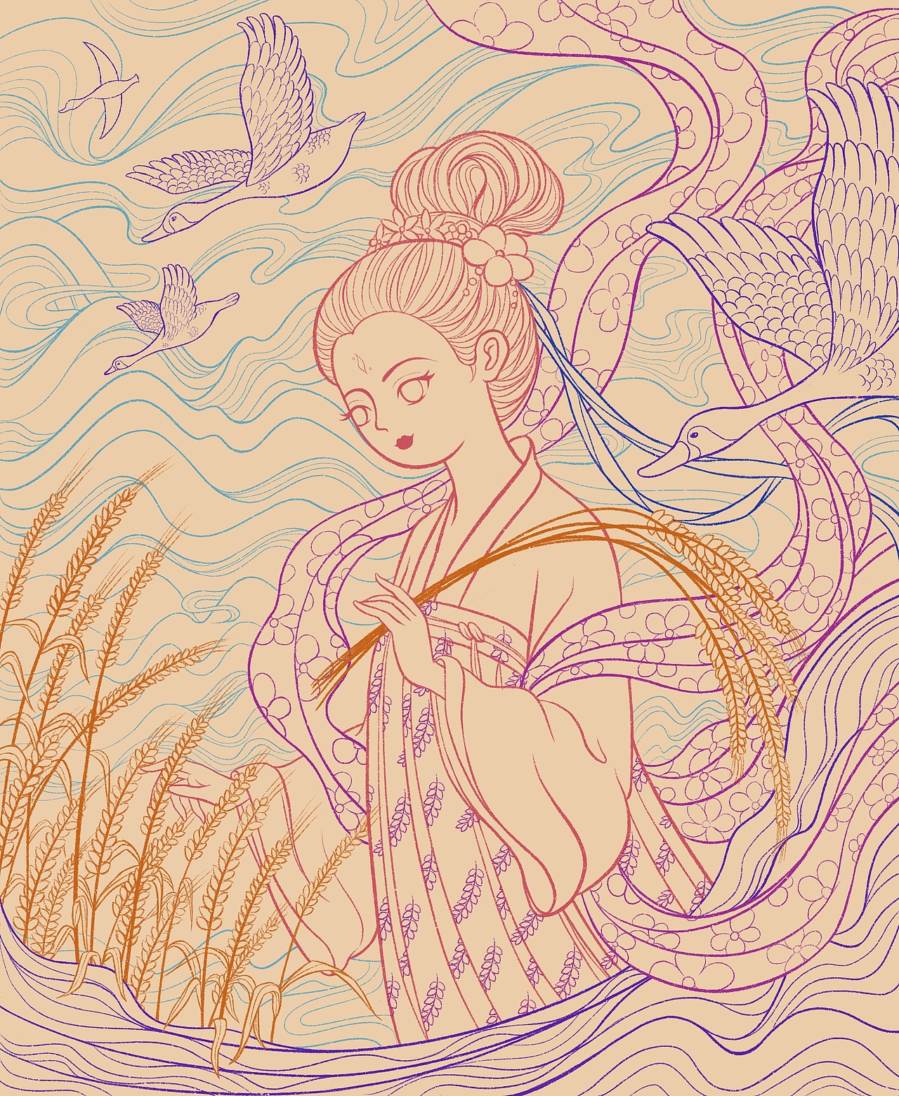 古风商业插画
