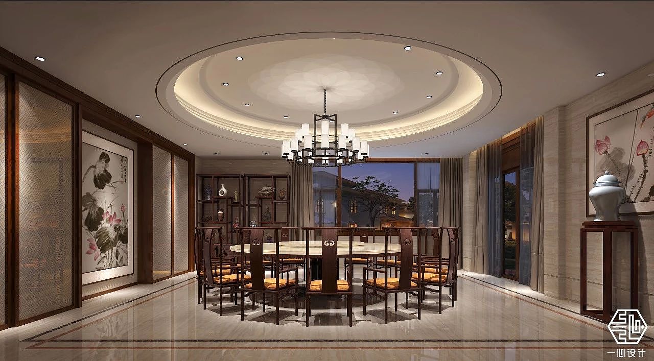 一心中式设计丨餐厅篇