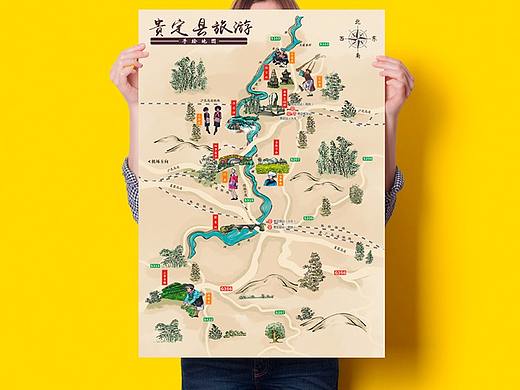 贵定县旅游手绘地图