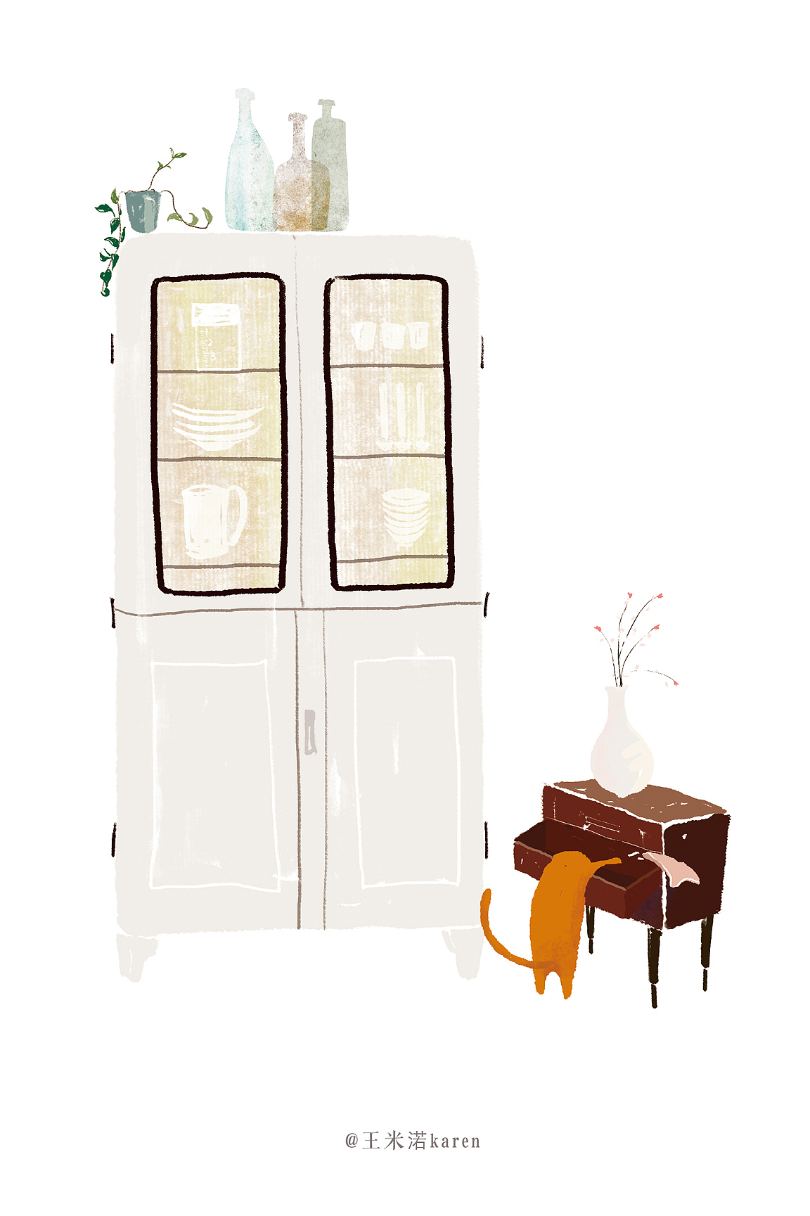 日日是好日（图ZODMyNDQyOTI=） - 商业插画 - 站酷设计师karenrourou原创素材 - 站酷ZCOOL