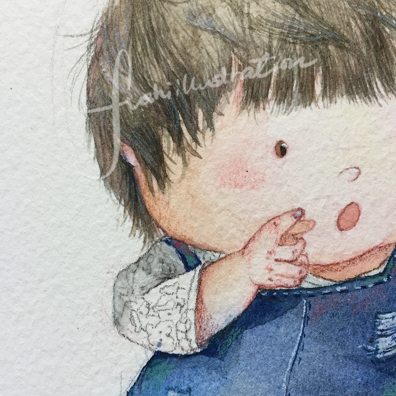 宝宝卡通肖像水彩画Ⅰ