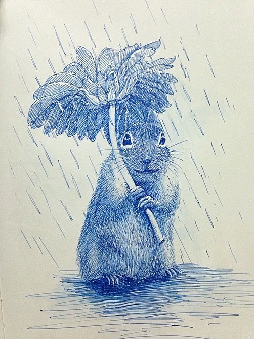 OY手绘：11月的钢笔画练习（图ZMTI2NTM0MTY=） - 绘画 - 站酷设计师欧阳鹏杰_OY原创素材 - 站酷ZCOOL